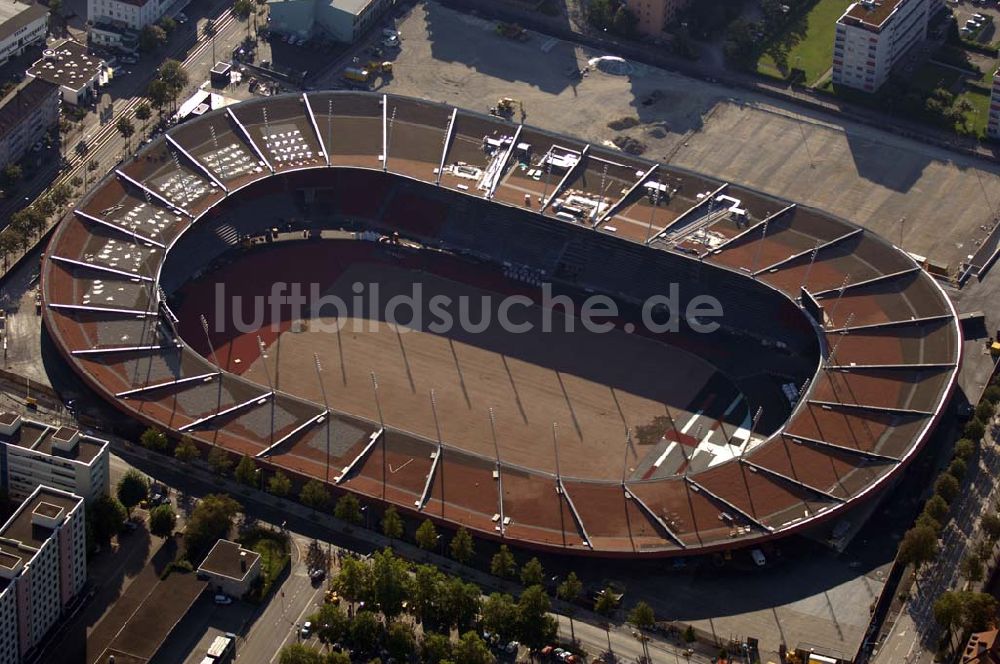 ZÜRICH aus der Vogelperspektive: Stadion Letzigrund in Zürich