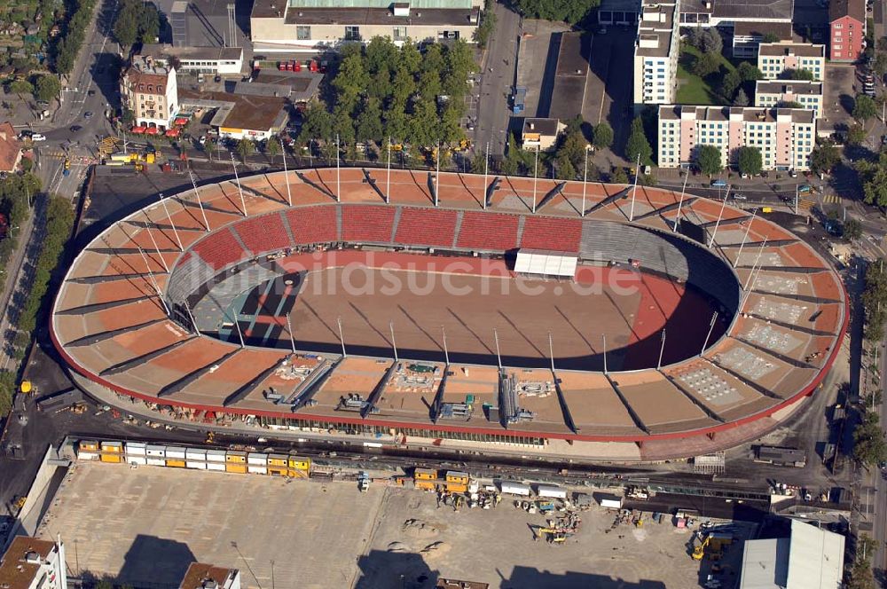 Luftaufnahme ZÜRICH - Stadion Letzigrund in Zürich