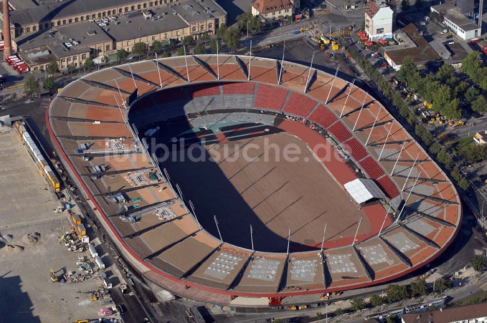 ZÜRICH aus der Vogelperspektive: Stadion Letzigrund in Zürich