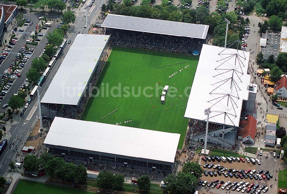 Mainz von oben - Stadion in Mainz