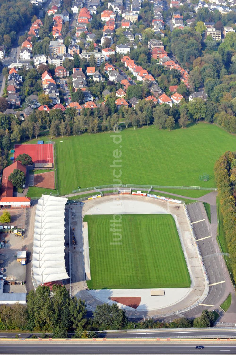 Oldenburg von oben - Stadion am Marschweg Oldenburg