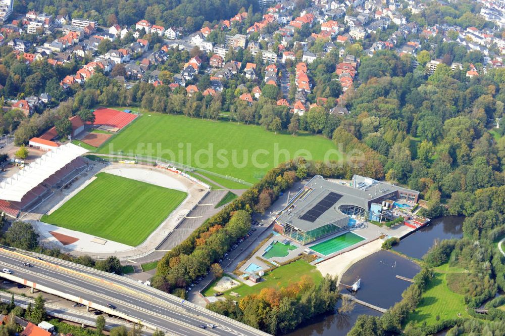 Luftbild Oldenburg - Stadion am Marschweg Oldenburg