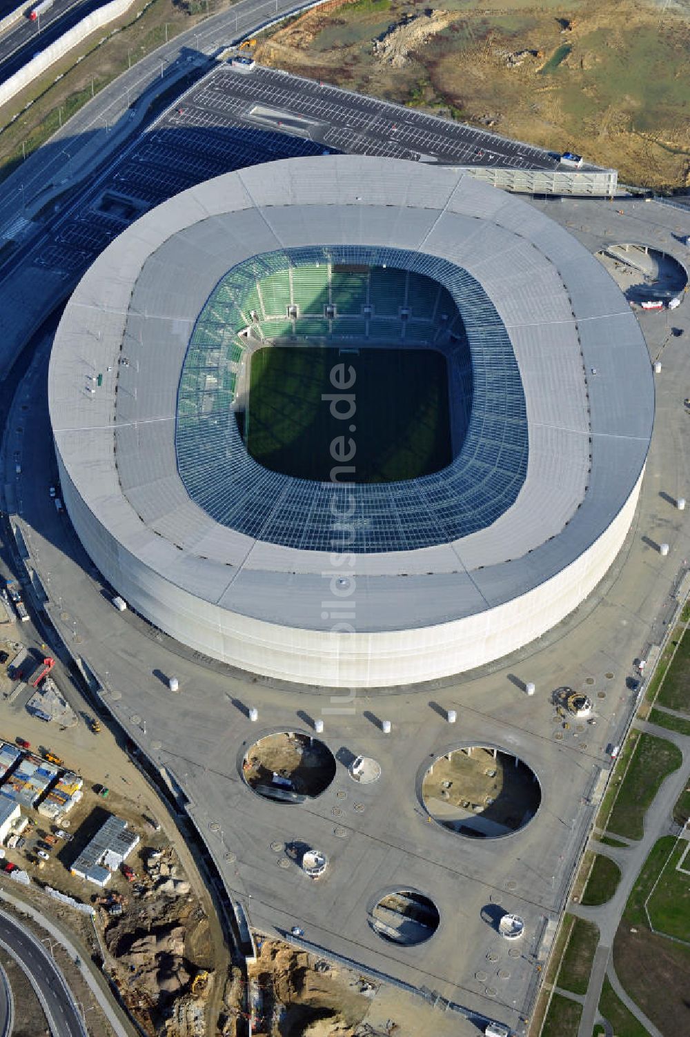 Luftbild Wroclaw / Breslau - Stadion Miejski Breslau / Wroclaw - soccer stadium EM 2012