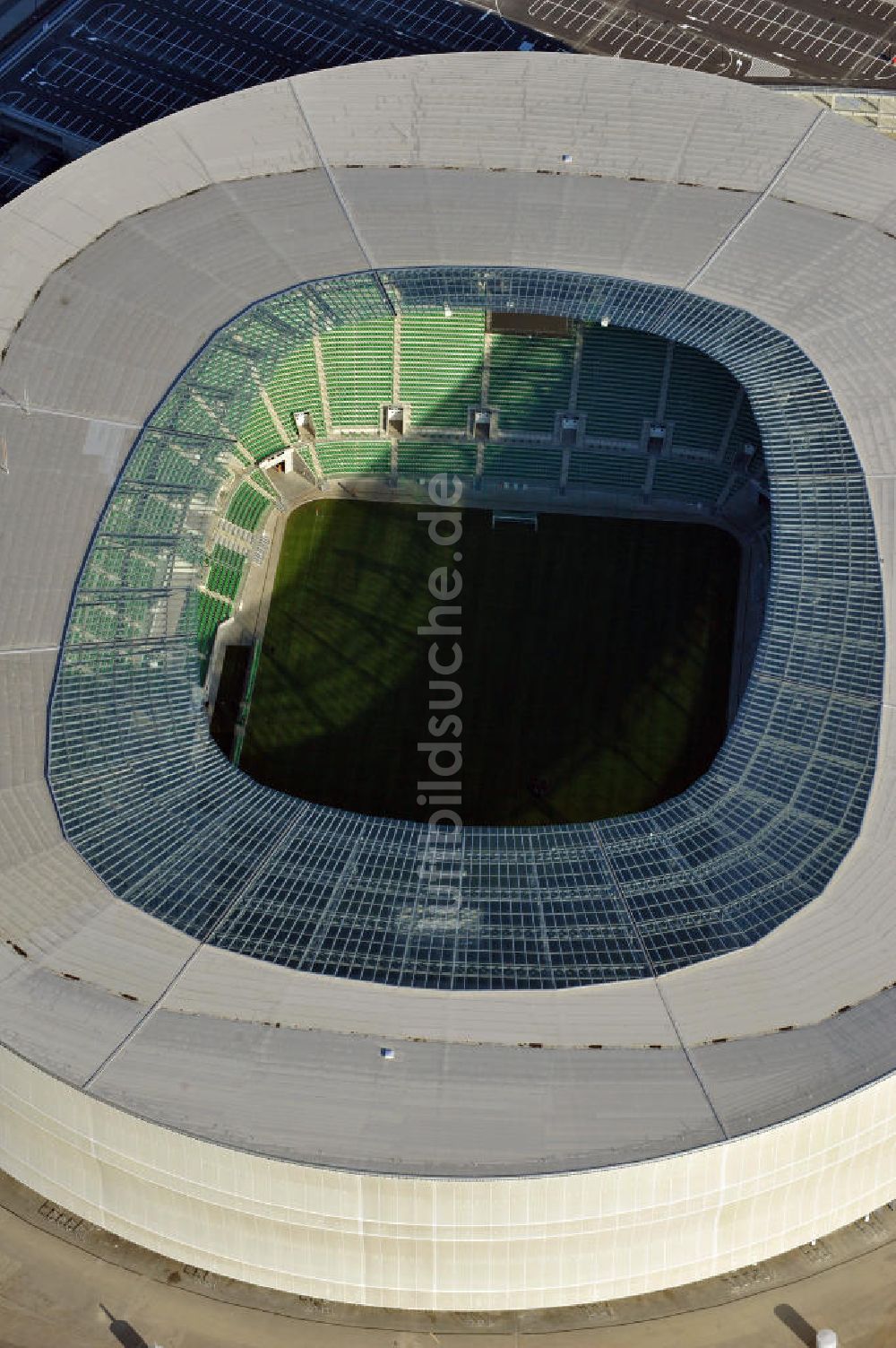 Luftaufnahme Wroclaw / Breslau - Stadion Miejski Breslau / Wroclaw - soccer stadium EM 2012