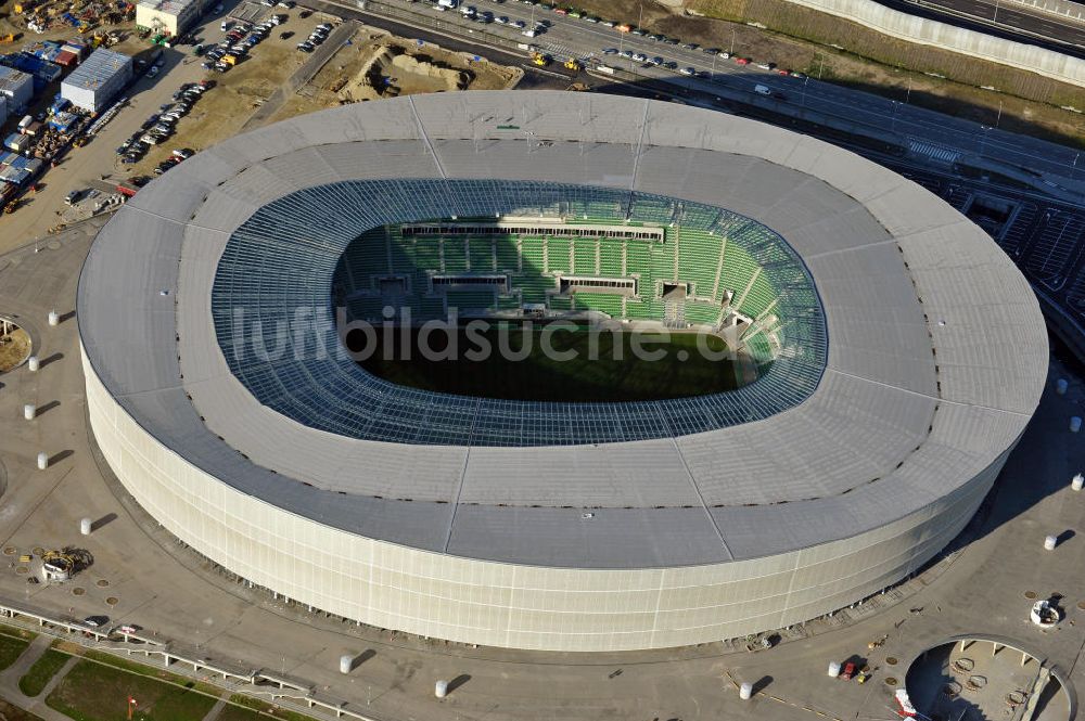 Luftbild Wroclaw / Breslau - Stadion Miejski Breslau / Wroclaw - soccer stadium EM 2012