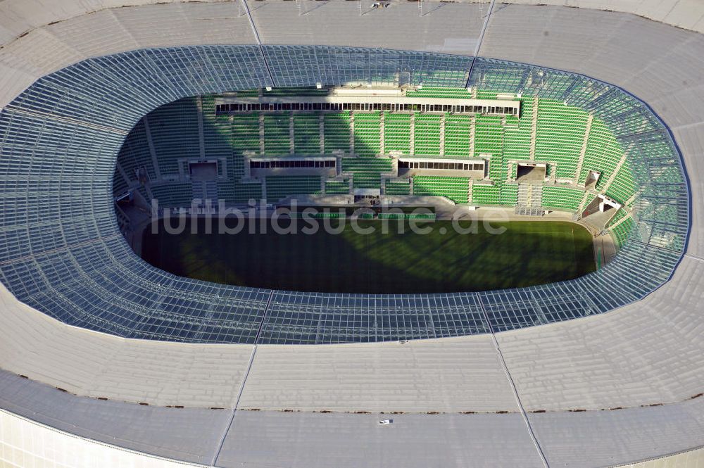 Luftaufnahme Wroclaw / Breslau - Stadion Miejski Breslau / Wroclaw - soccer stadium EM 2012