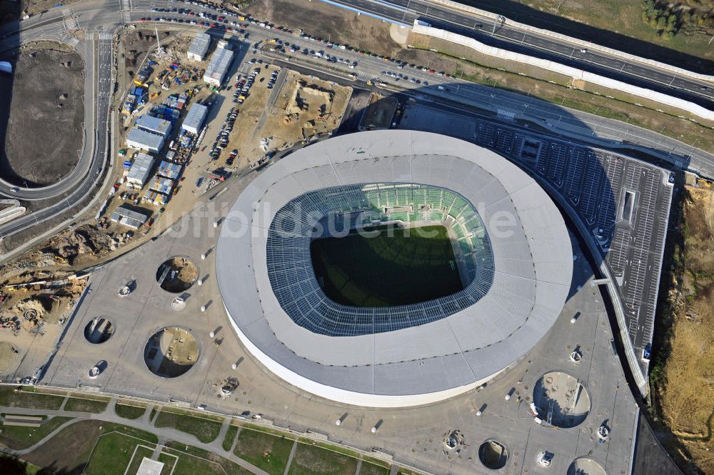 Luftbild Wroclaw / Breslau - Stadion Miejski Breslau / Wroclaw - soccer stadium EM 2012