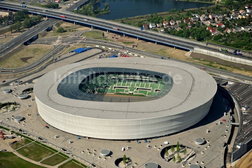 Luftbild Wroclaw / Breslau - Stadion Miejski Breslau / Wroclaw - soccer stadium EM 2012