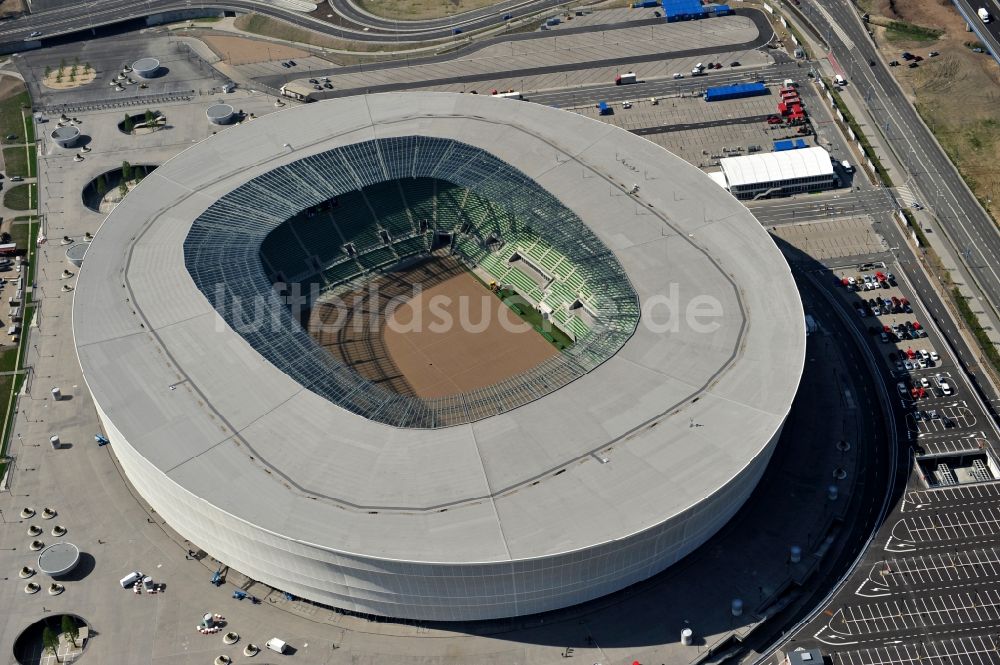 Luftaufnahme Wroclaw / Breslau - Stadion Miejski Breslau / Wroclaw - soccer stadium EM 2012