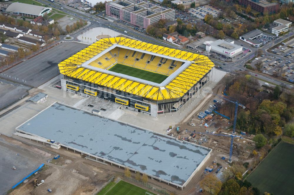 Luftaufnahme Aachen - Stadion Neue Tivoli in Aachen im Bundesland Nordrhein-Westfalen