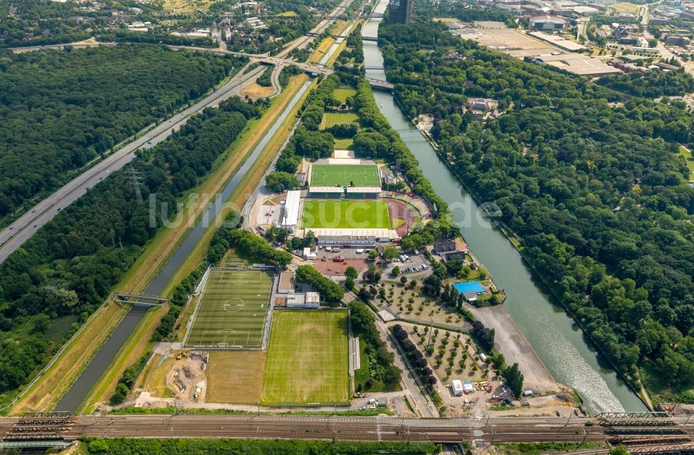 Oberhausen aus der Vogelperspektive: Stadion Niederrhein Oberhausen im Bundesland Nordrhein-Westfalen, Deutschland