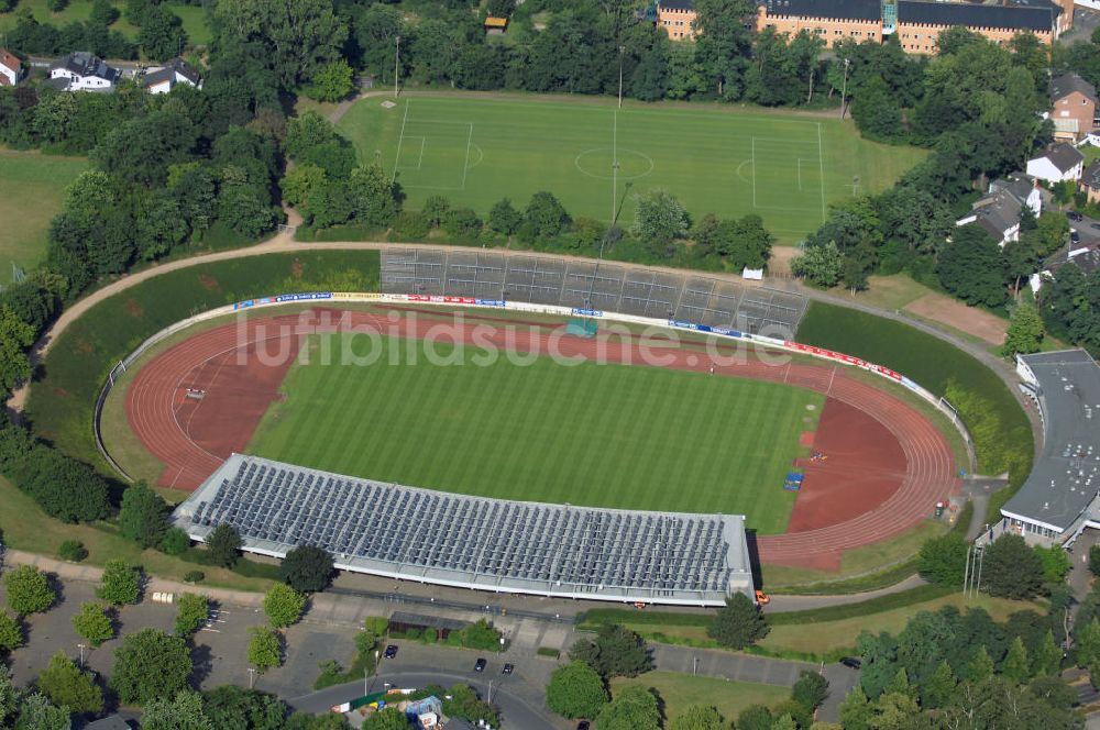 BONN aus der Vogelperspektive: Stadion Am Nordpark / Kölnstraße / Mondorfer Straße in der Bonner Nordstadt