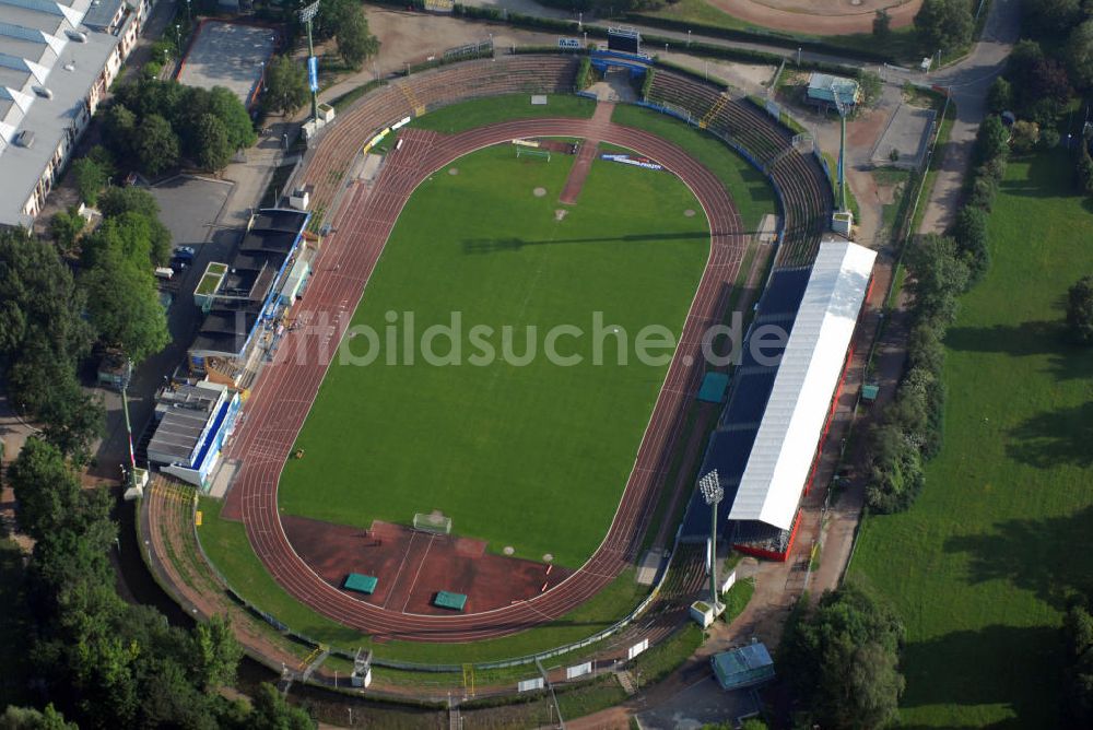 KOBLENZ von oben - Stadion Oberwerth in Koblenz