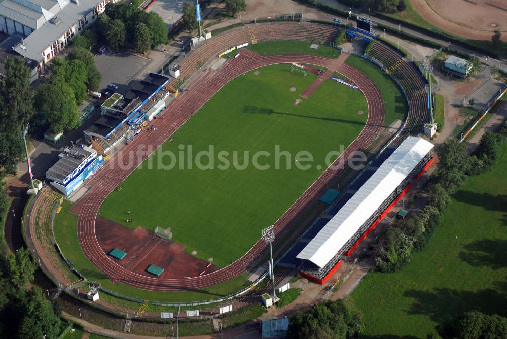 KOBLENZ aus der Vogelperspektive: Stadion Oberwerth in Koblenz