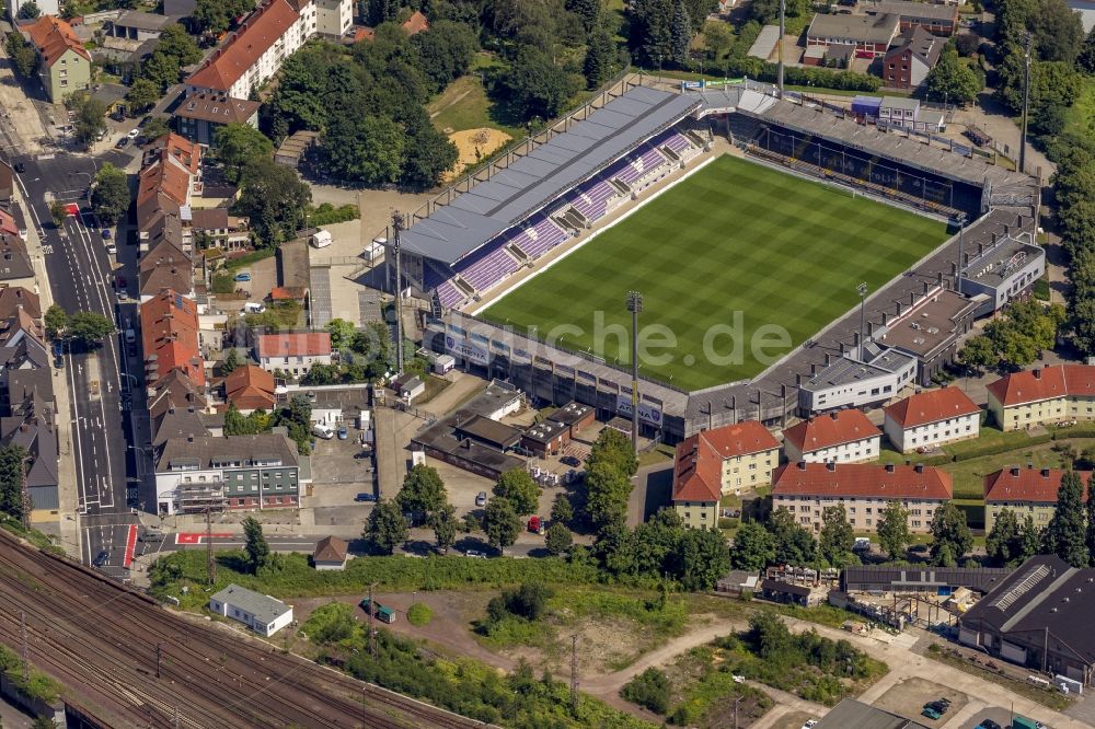 Luftbild Osnabrück - Stadion osnatel-ARENA (früher Stadion an der Bremer Brücke bzw. Piepenbrockstadion) in Osnabrück im Bundesland Niedersachsen