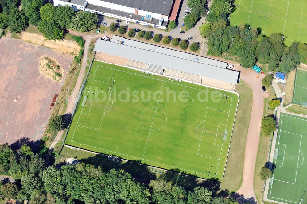 Saarbrücken aus der Vogelperspektive: Stadion, Rasenplatz FC Sportfeld Saarbrücken