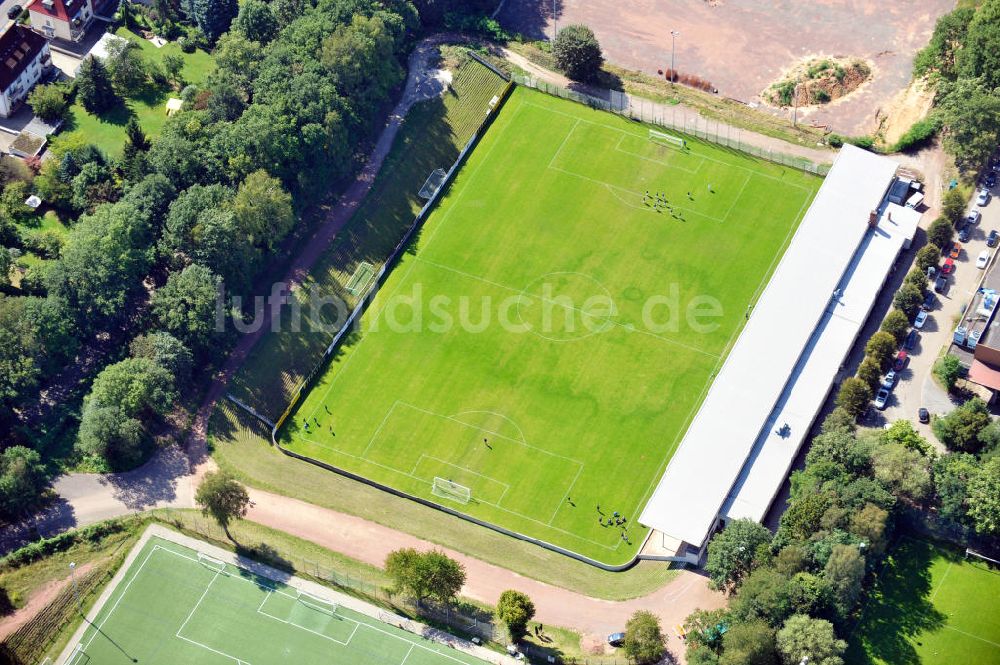 Luftbild Saarbrücken - Stadion, Rasenplatz FC Sportfeld Saarbrücken