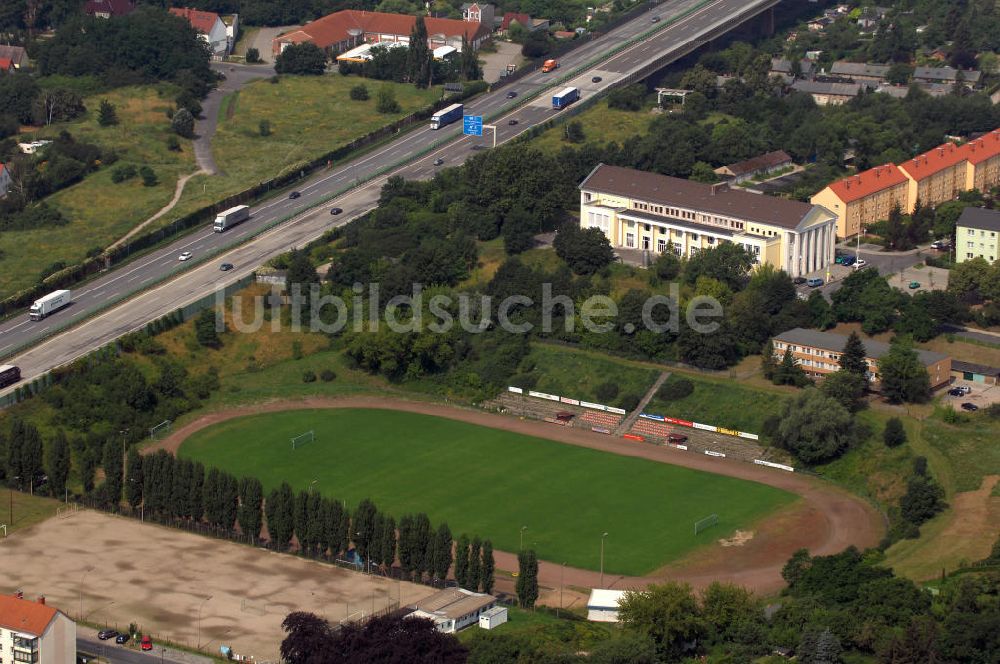 Luftaufnahme Rüdersdorf - Stadion Rüdersdorf