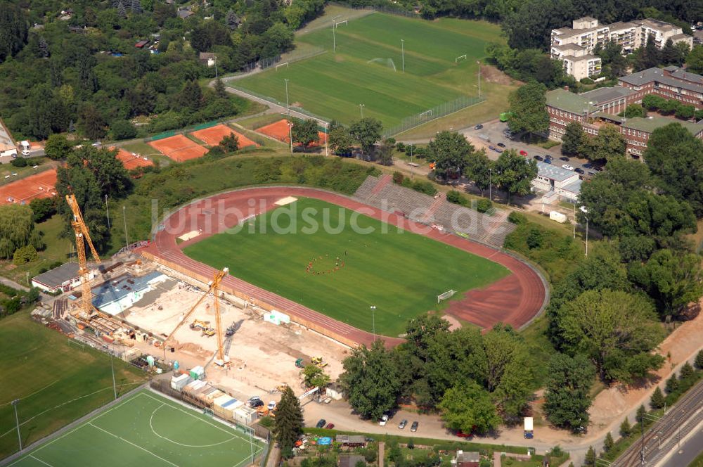 Luftbild Frankfurt / main - Stadion am Riederwald