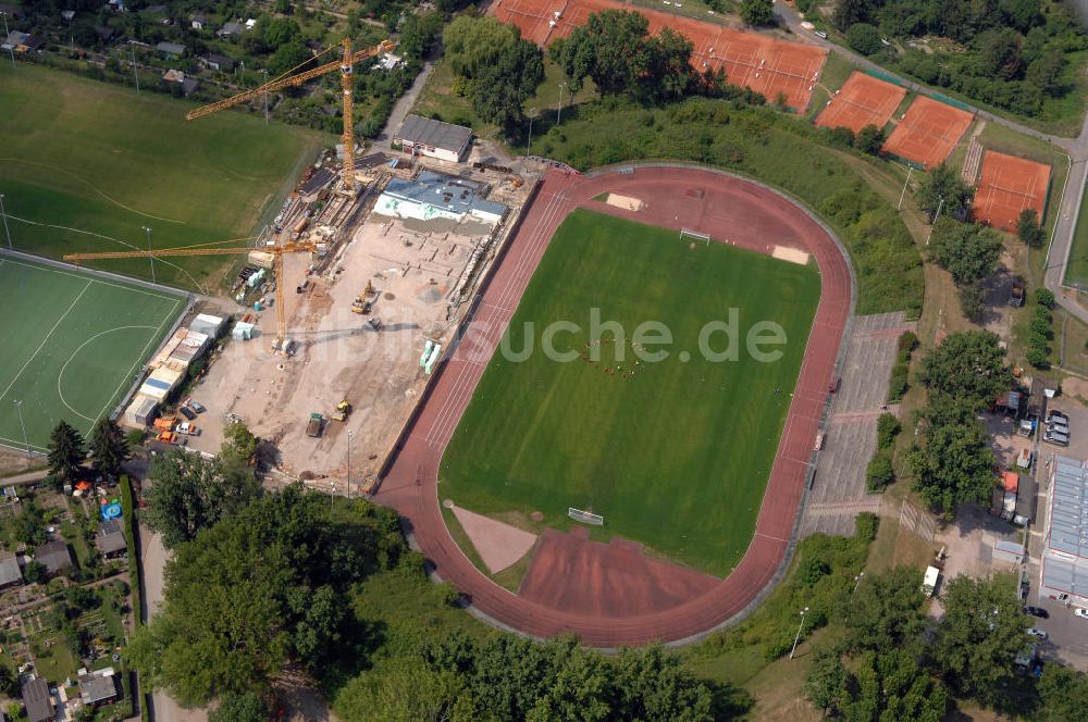 Frankfurt / main von oben - Stadion am Riederwald