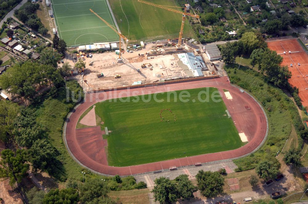 Luftbild Frankfurt / main - Stadion am Riederwald