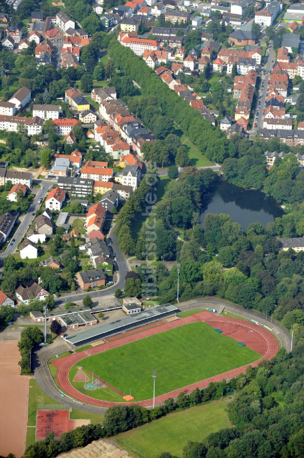 Luftbild Bielefeld - Stadion Rußheide in Bielefeld / Niedersachsen