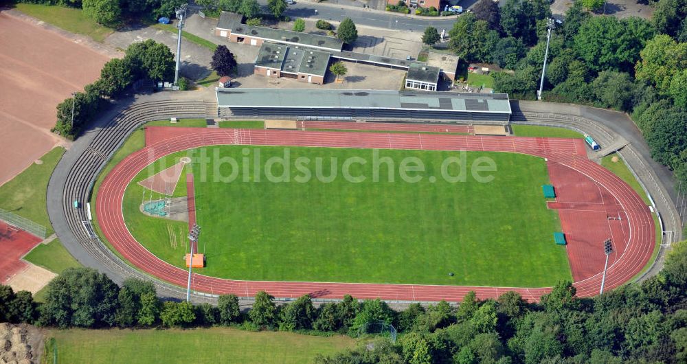 Luftaufnahme Bielefeld - Stadion Rußheide in Bielefeld / Niedersachsen