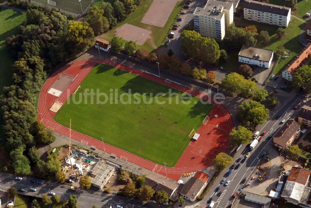 Luftbild Aschaffenburg - Stadion an der Schillerstraße