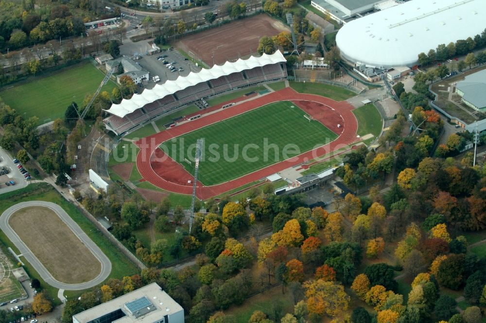 Luftbild Erfurt - Stadion Steigerwaldstadion in Erfurt im Bundesland Thüringen