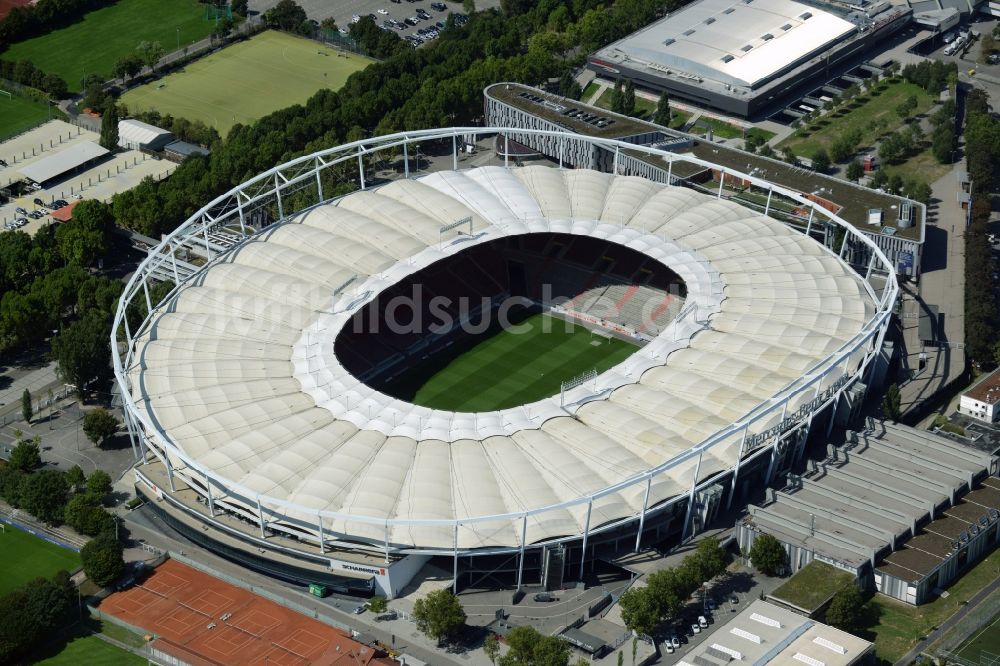 Stuttgart von oben - Stadion in Stuttgart im Bundesland Baden-Württemberg