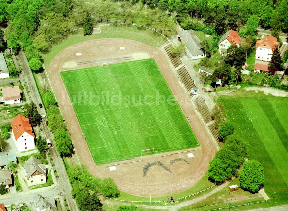 Luftaufnahme Templin / Brandenburg - Stadion in Templin / Brandenburg