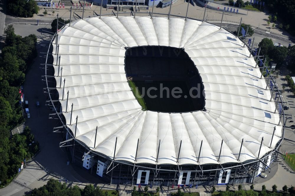 Hamburg von oben - Stadion Volksparkstadion des Hamburger HSV in Hamburg