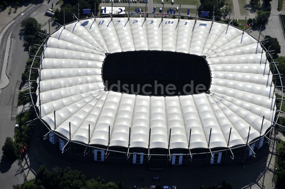 Hamburg von oben - Stadion Volksparkstadion des Hamburger HSV in Hamburg