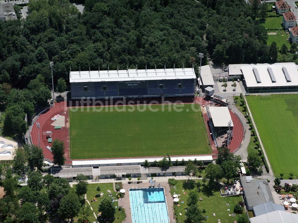 Luftaufnahme Burghausen - Stadion Wacker-Arena in Burghausen