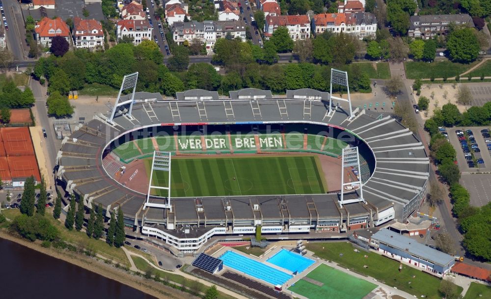 Luftbild Bremen - Stadion Weserstadion in Bremen