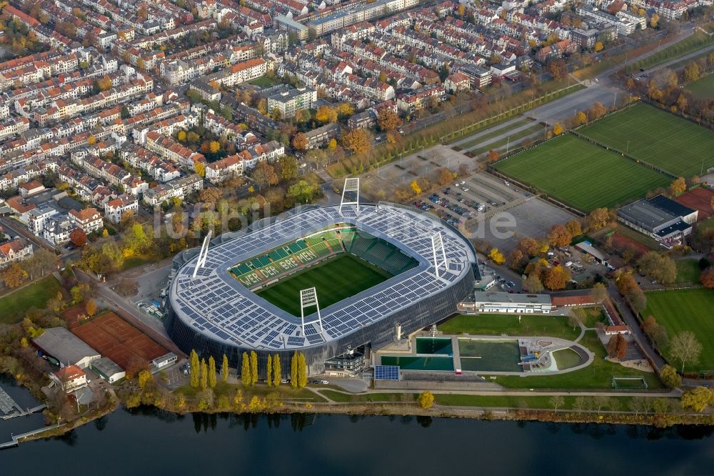 Luftaufnahme Bremen - Stadion Weserstadion in Bremen