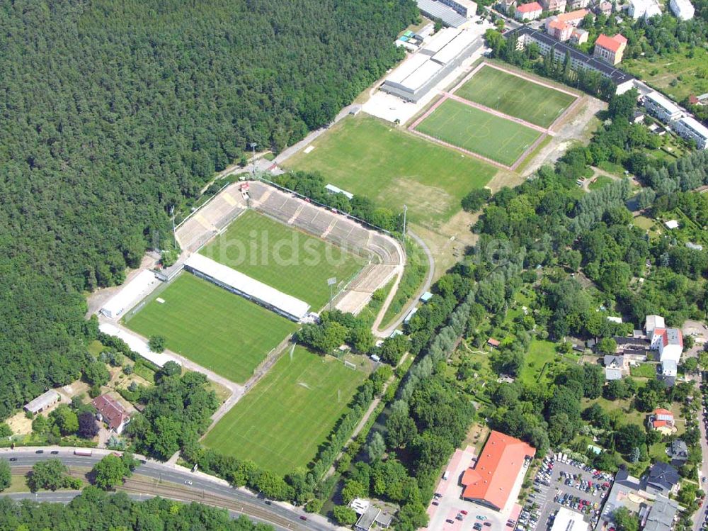 Berlin - Köpenick von oben - Stadion an der Wuhlheid