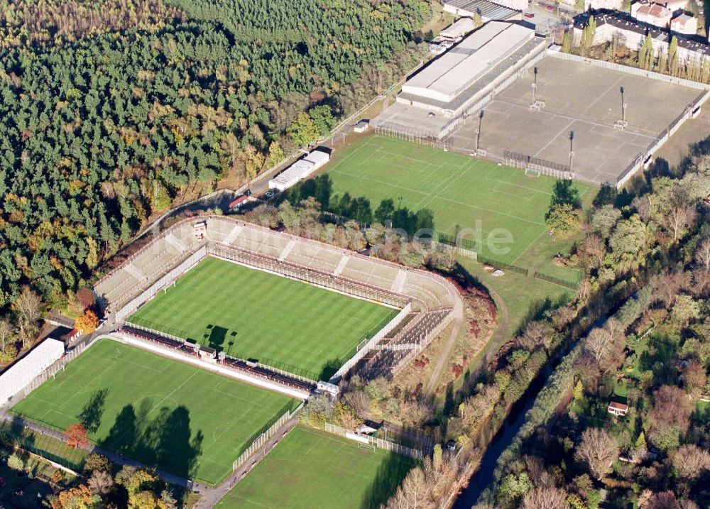 Berlin - Köpenick von oben - Stadion Wuhlheide (ehem. Union).