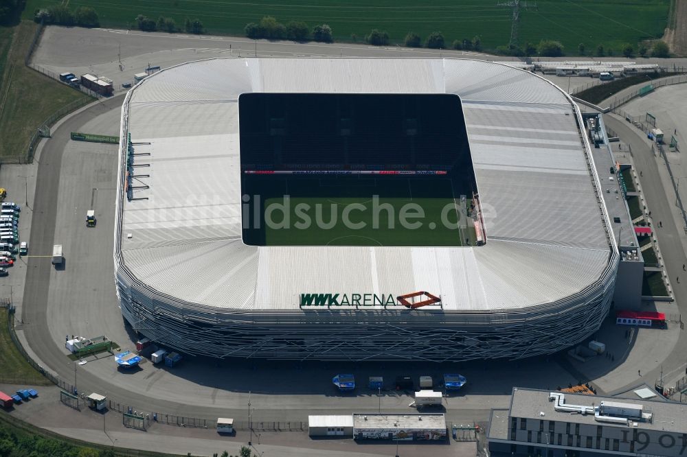 Luftbild Augsburg - Stadion WWK Arena Augsburg im Bundesland Bayern