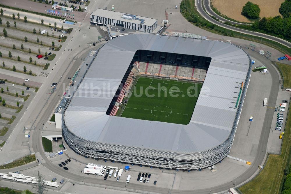 Luftaufnahme Augsburg - Stadion WWK Arena Augsburg im Bundesland Bayern