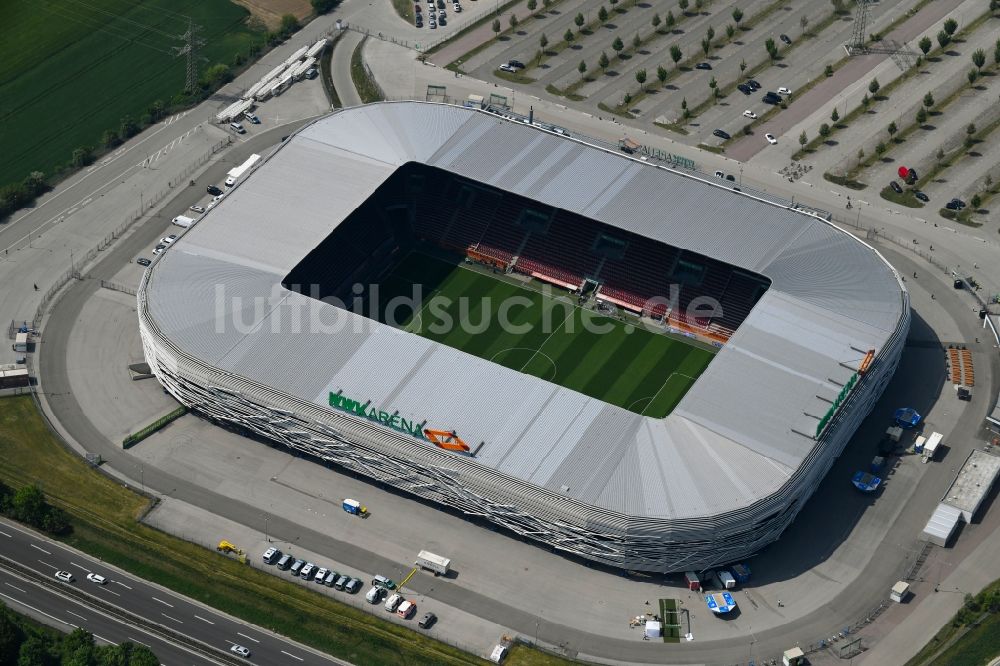 Luftbild Augsburg - Stadion WWK Arena Augsburg im Bundesland Bayern