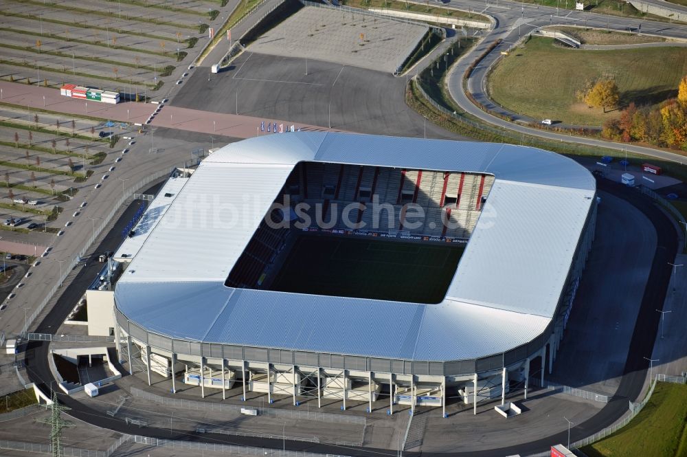 Luftbild Augsburg - Stadion WWK Arena des Fußballvereins FC Augsburg im Bundesland Bayern