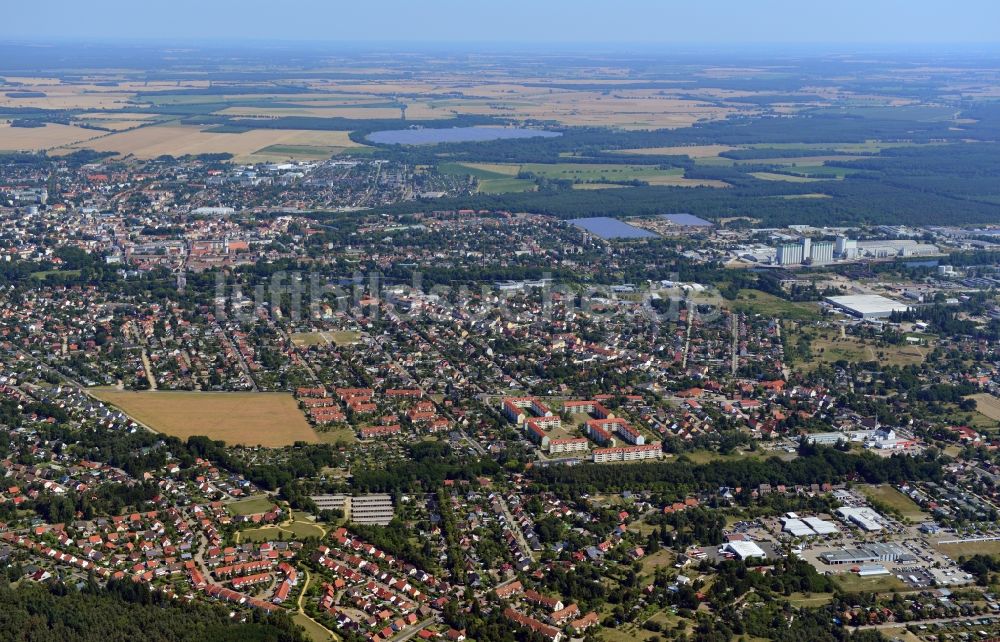 Luftbild Fürstenwalde - Stadt - Ansicht der Domstadt Fürstenwalde im Bundesland Brandenburg