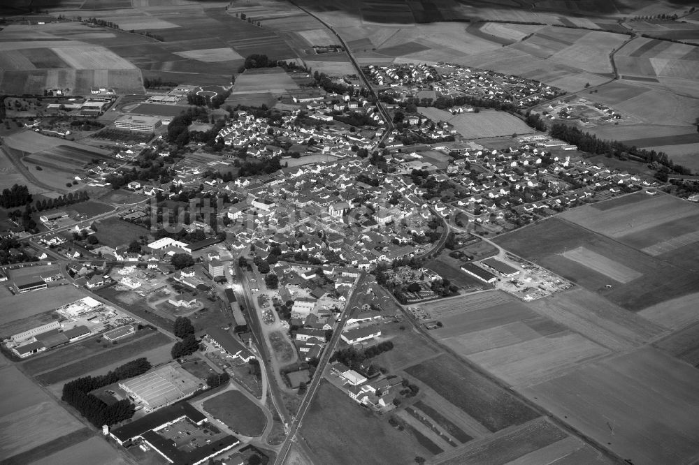 Luftbild Hofheim in Unterfranken - Stadt - Ansicht der Stadt Hofheim im Landkreis Haßberge in Unterfranken im Bundesland Bayern