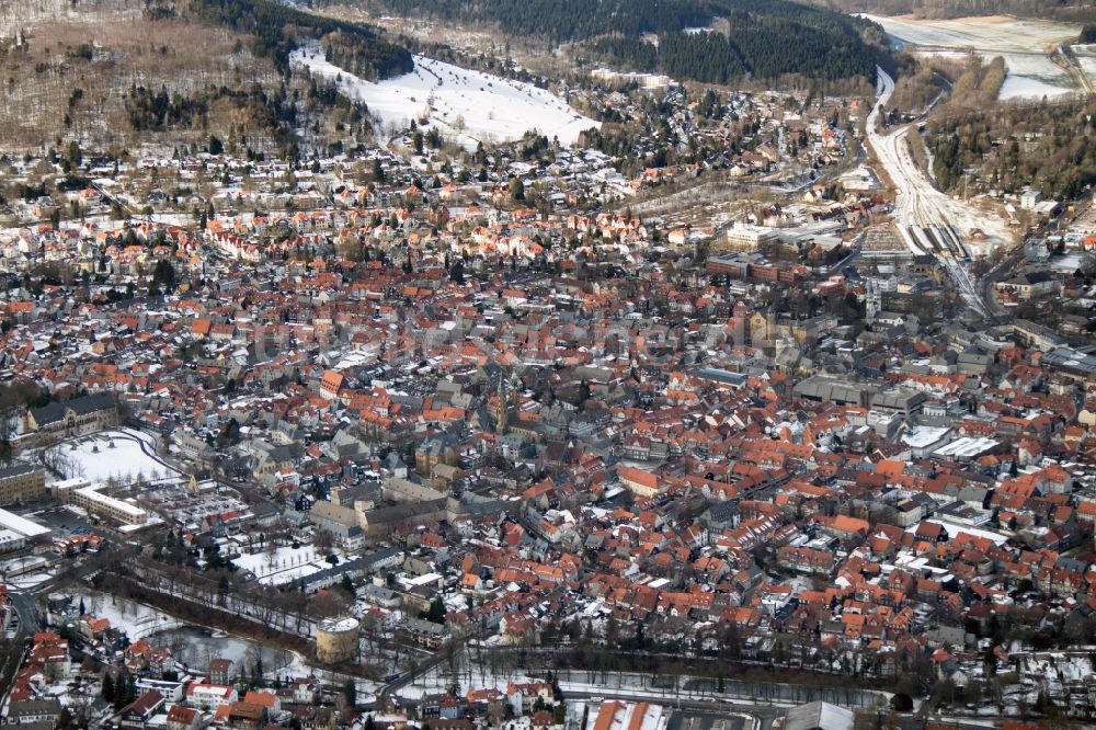 Luftaufnahme Goslar - Stadt Goslar am Harz im Bundesland Niedersachsen