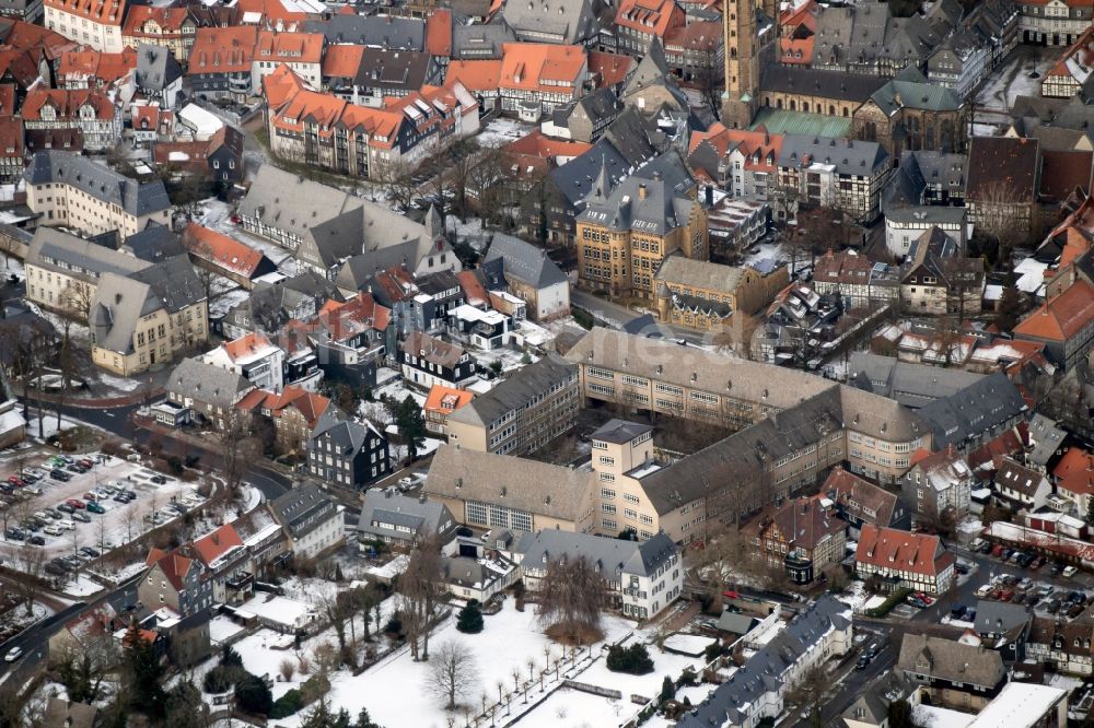 Goslar von oben - Stadt Goslar am Harz im Bundesland Niedersachsen