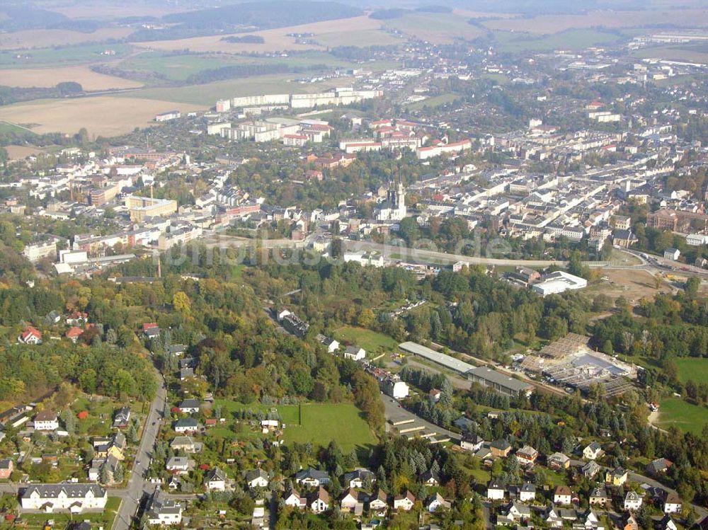 Oelsnitz aus der Vogelperspektive: Stadt Oelsnitz im Vogtland