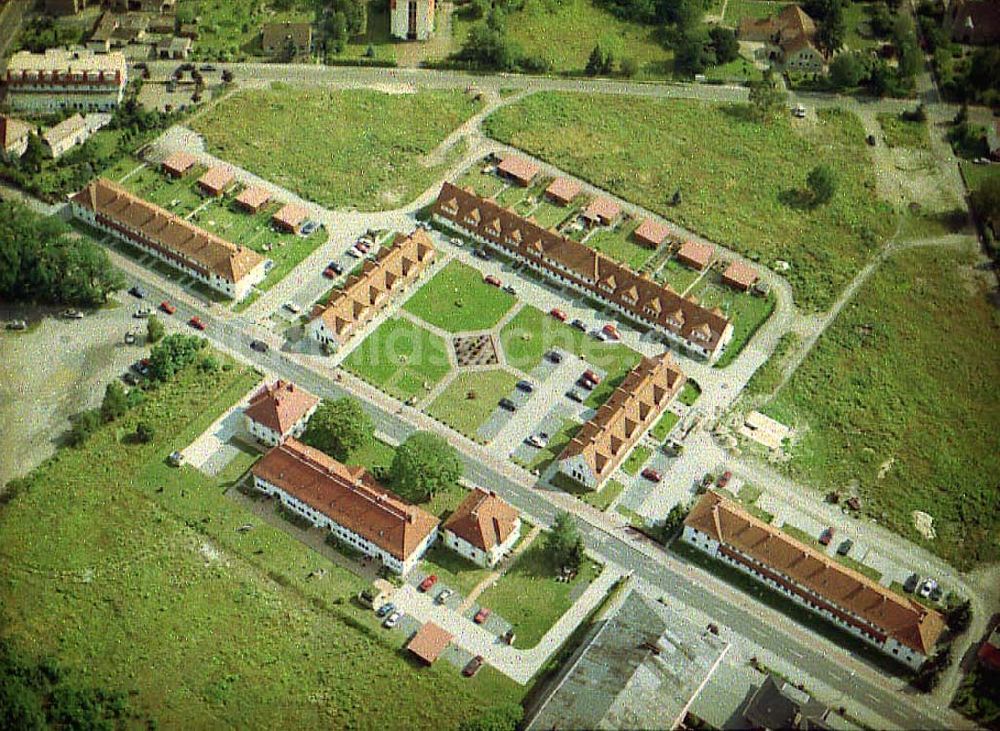 Schwarzheide / Brandenburg aus der Vogelperspektive: Stadtanicht von Schwarzheide