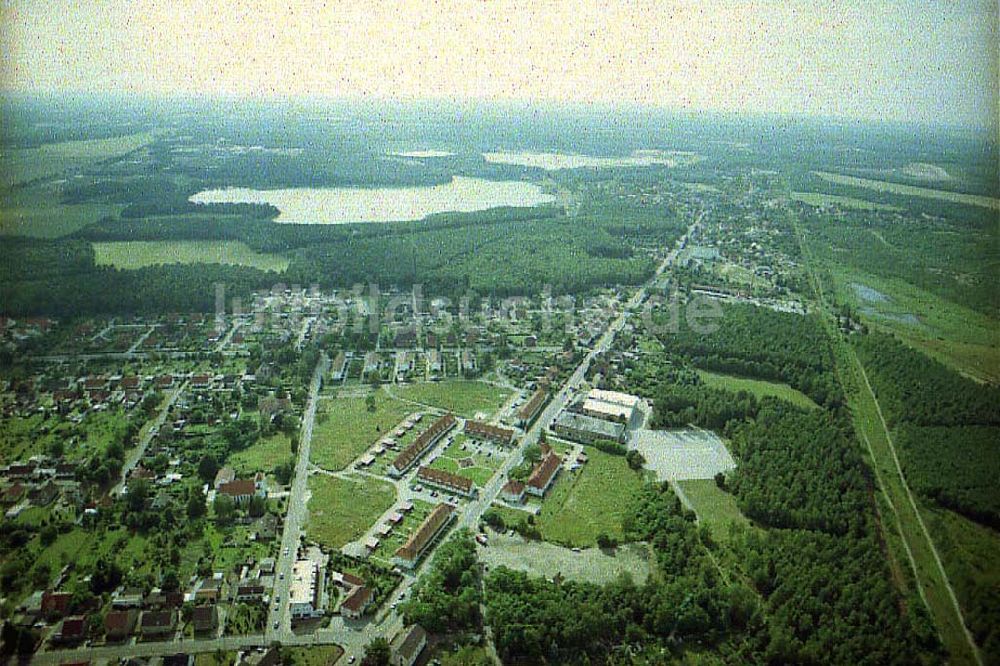 Luftaufnahme Schwarzheide / Brandenburg - Stadtanicht von Schwarzheide