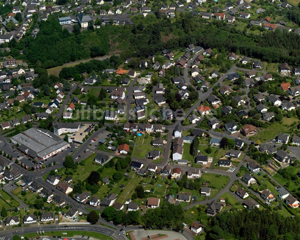 Wissen von oben - Stadtanischt von Wissen im Bundesland Rheinland-Pfalz